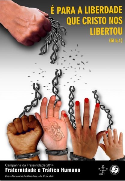 CF 2014 - Cartaz Pequeno – Fraternidade e Tráfico Humano